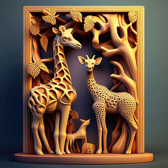 3D model Giraffe and Annika game (STL)